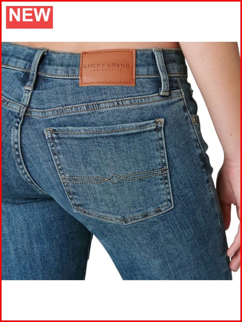 Mid Rise Bootcut Jeans Stretch 5-Pocket Casual Denim - Picture 5 of 6